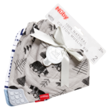 Nuby Reversible 100% Natural Cotton Muslin Teething Bib 2ct