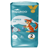 DiapaROO Travel Fresh Diaper Changing Kit Size 2 10ct