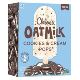 Chloe's Frozen Oatmilk Cookies and Cream Pops 4ct