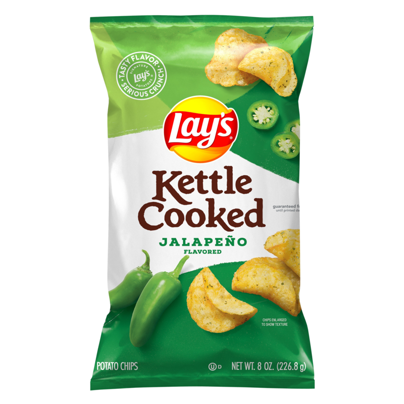 Lay's Kettle Jalapeno Potato Chips 8oz : Snacks fast delivery ...