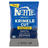Kettle Brand Krinkle Cut Salt & Fresh Ground Pepper Potato Chips 13oz