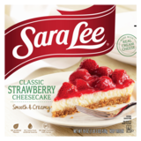 Sara Lee Frozen Classic Strawberry Cheesecake 19in 19oz