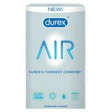 Durex Air Extra Thin Transparent Natural Rubber Latex Condoms 10ct