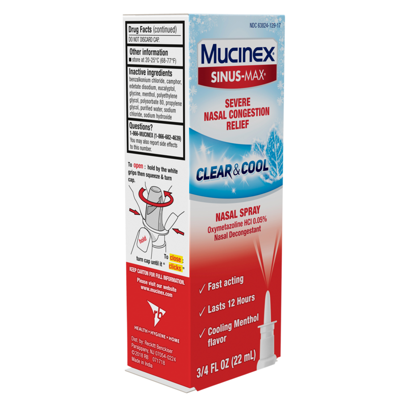 Mucinex SinusMax Severe Nasal Congestion Relief Nasal Spray 0.75oz