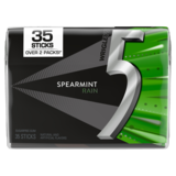 5 Gum Spearmint Rain Sugarfree Gum 35ct