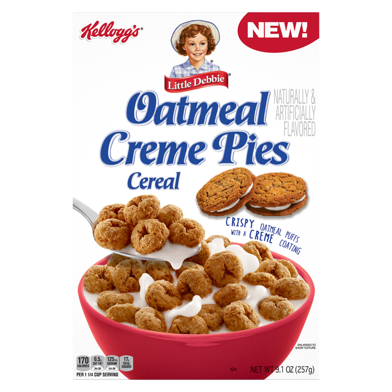Kelloggs Little Debbie Oatmeal Creme Pies Cereal 9.10oz ...