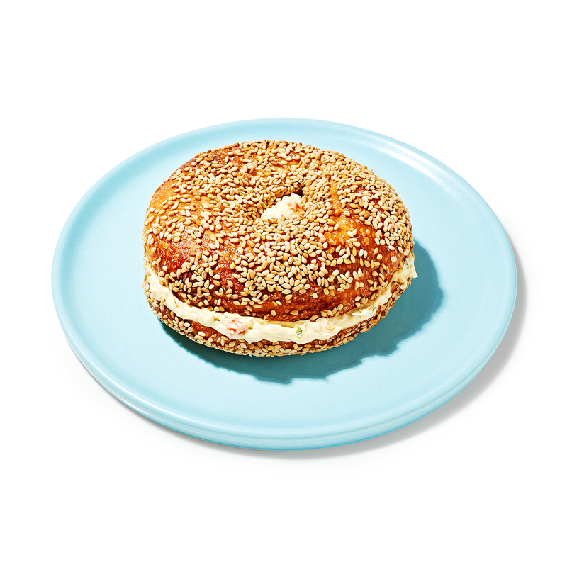 Kismet Sesame Bagel with Veggie Cream Cheese delivered in minutes