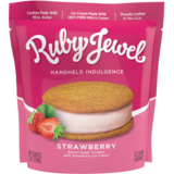 Ruby Jewel Brown Sugar Cookie & Oregon Strawberry Ice Cream Sandwich 5.25oz