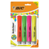 Bic Brite Liner Fluorescent Highlighters 4ct