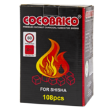 Coco Brico Hookah Charcoal Flats 108pc 1Kg
