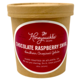 Honeysuckle Gelato Chocolate Raspberry Swirl Pint 16oz