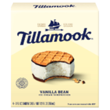 Tillamook Vanilla Bean Ice Cream Sandwich 4ct 2oz