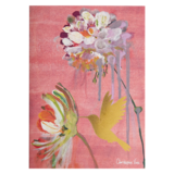 NIQUEA.D "Two Flowers and Hummingbird" Greeting Card 5x7"