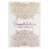 NIQUEA.D "Metallic Mandalas" Wedding Card 5x7 inches