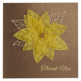 NIQUEA.D "Laser Floral" Thank You Card 6x6"