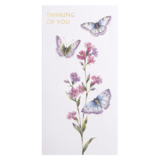 NIQUEA.D "Detailed Butterflies Monarch" Get Well Card 3.75x7.25"
