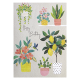 NIQUEA.D "Lemon Tree and Plants" Birthday Card 5x7 inches