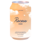 Infused Peach Ginger Sparkling Water - Recess Magnesium - 12oz
