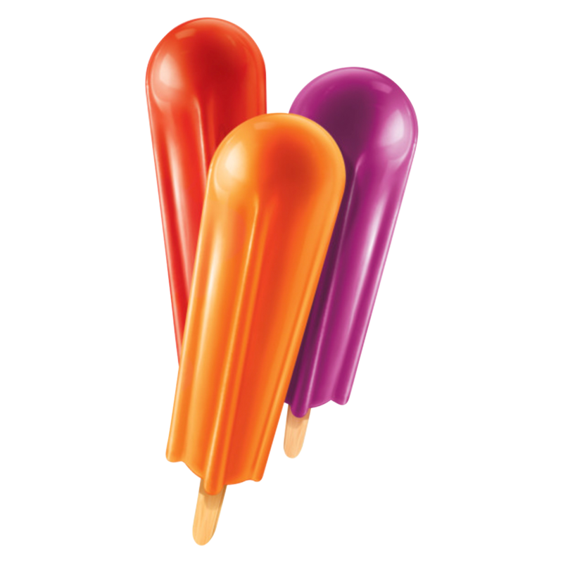 Popsicle Original Orange, Cherry, Grape Ice Pops 18ct 29.7oz Ice Cream fast delivery by App or