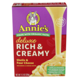 Annie's Homegrown Deluxe Rich & Creamy Shells & Four Cheese Pasta & Cheese Sauce 11.3oz