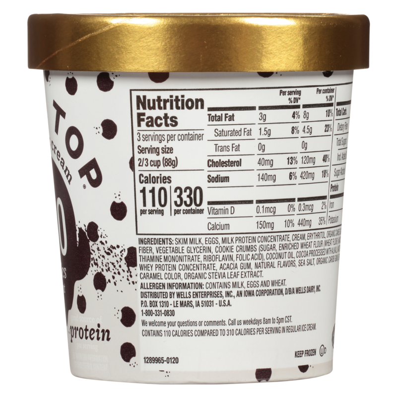 Halo Top Cookies and Cream Ice Cream 16oz : Ice Cream fast ...