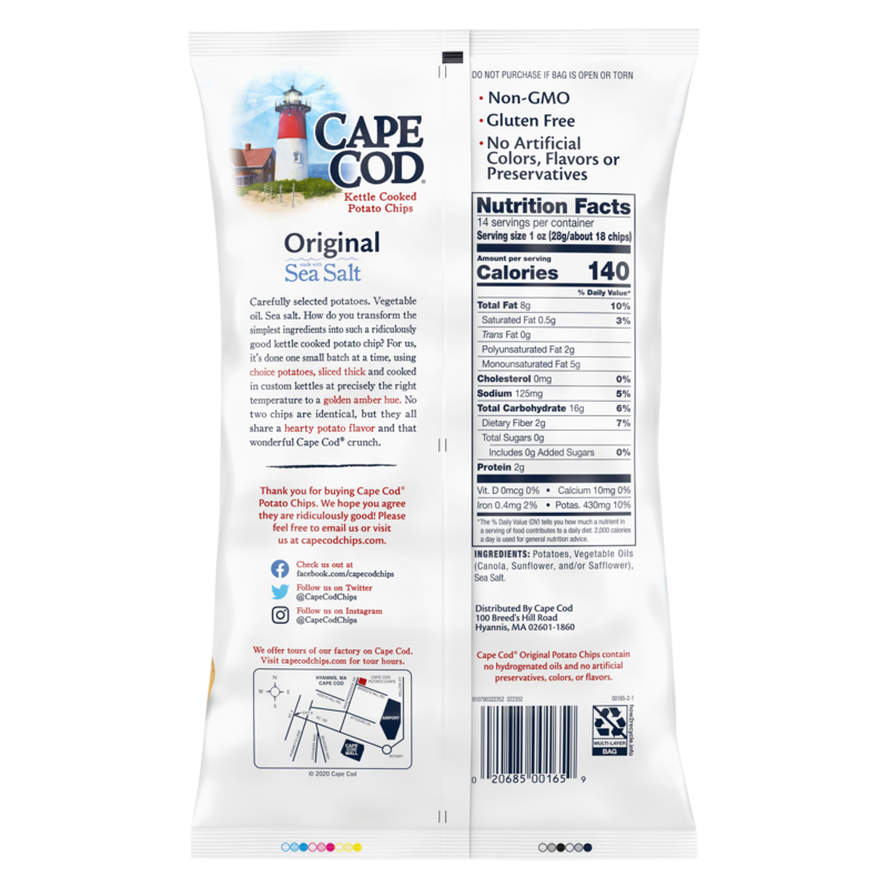 Cape Cod Original Kettle Cooked Chips 14oz Snacks Drinks Delivered Fast Online Delivery App
