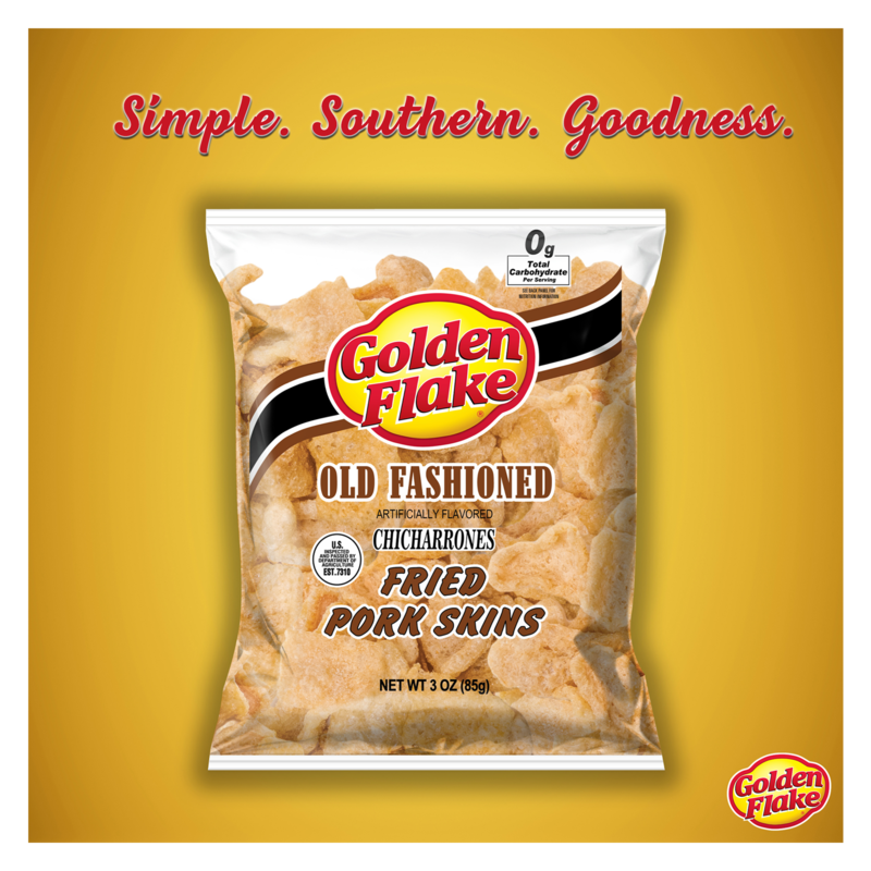 Golden Flake Pork Rinds Original 3oz Snacks fast delivery by App or
