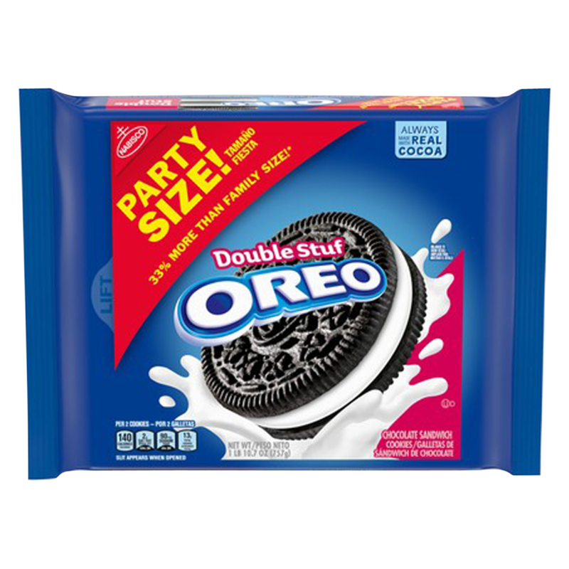Oreo Double Stuf Chocolate Sandwich Cookies Party Pack 26 7oz Snacks Fast Delivery By App Or Online