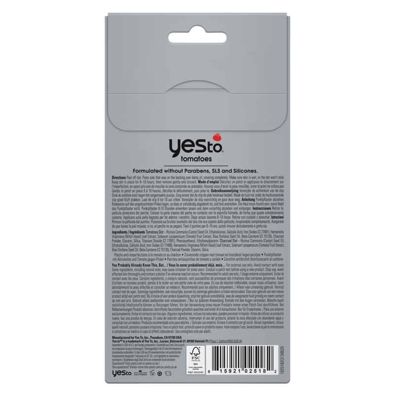 Yes To Tomatoes Clear Skin Detoxifying Zit Zapping Dots 24ct Bath