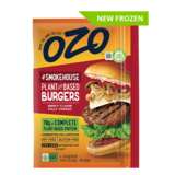 OZO Foods Plant-Based Smokehouse Burgers 4ct