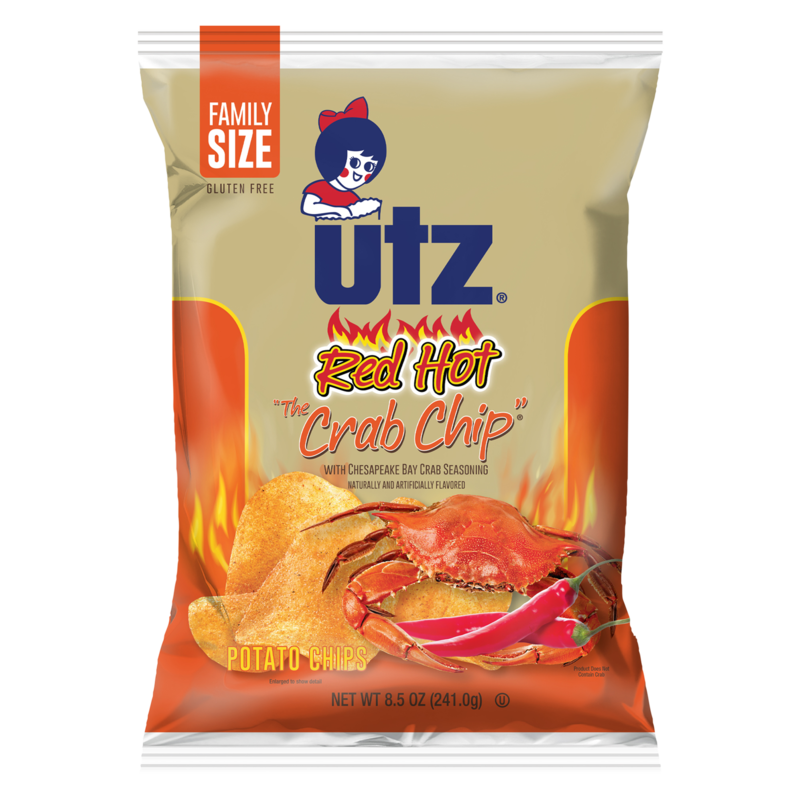 Utz Potato Chips Red Hot Crab 8.5oz delivered in minutes