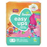 Pampers Girls Easy Ups Size 3T-4T 22ct