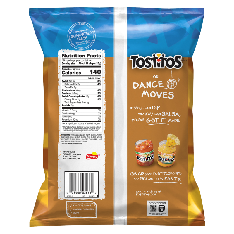 Tostitos Scoops Multi Grain Tortilla Chips 10oz Snacks fast delivery by App or Online