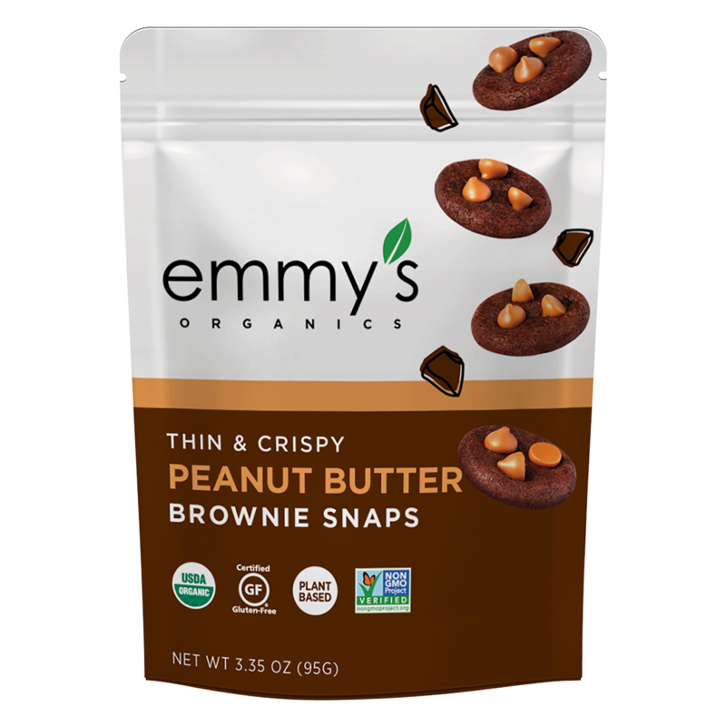 Emmy's Organics Peanut Butter Brownie Snaps 3.35oz delivered in minutes