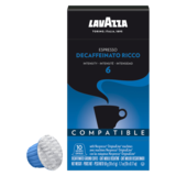 Lavazza Nespresso Coffee Original Line Compatible Capsules Decaffeinato Ricco 10ct