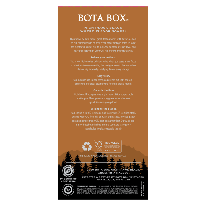 Bota Box Blackhawk Malbec 3 Liter Box Alcohol fast delivery by App or