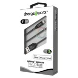 Chargeworx Lightning Sync & Charge Cable Black 6ft