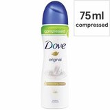 Dove Original Spray Deodorant, 75ml