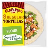 Old El Paso 8 Regular Super Soft Flour Tortillas, 326g