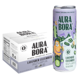 Aura Bora Lavender Cucumber Herbal Sparkling Water 12pk 12oz Can