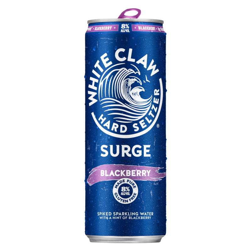White Claw Surge Blackberry Single 12oz Can 8 0 ABV Delivered In White Claw Surge Blackberry Single 12oz Can 8 0 ABV Delivered In