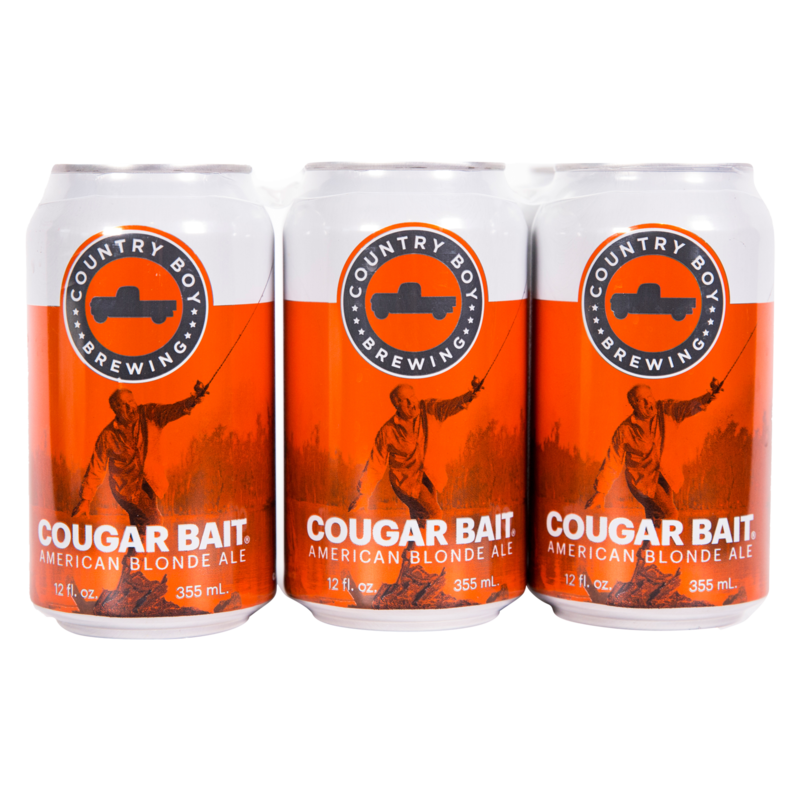 Country Boy Cougar Bait American Blonde Ale 6pk 12oz Can 4.5 ABV