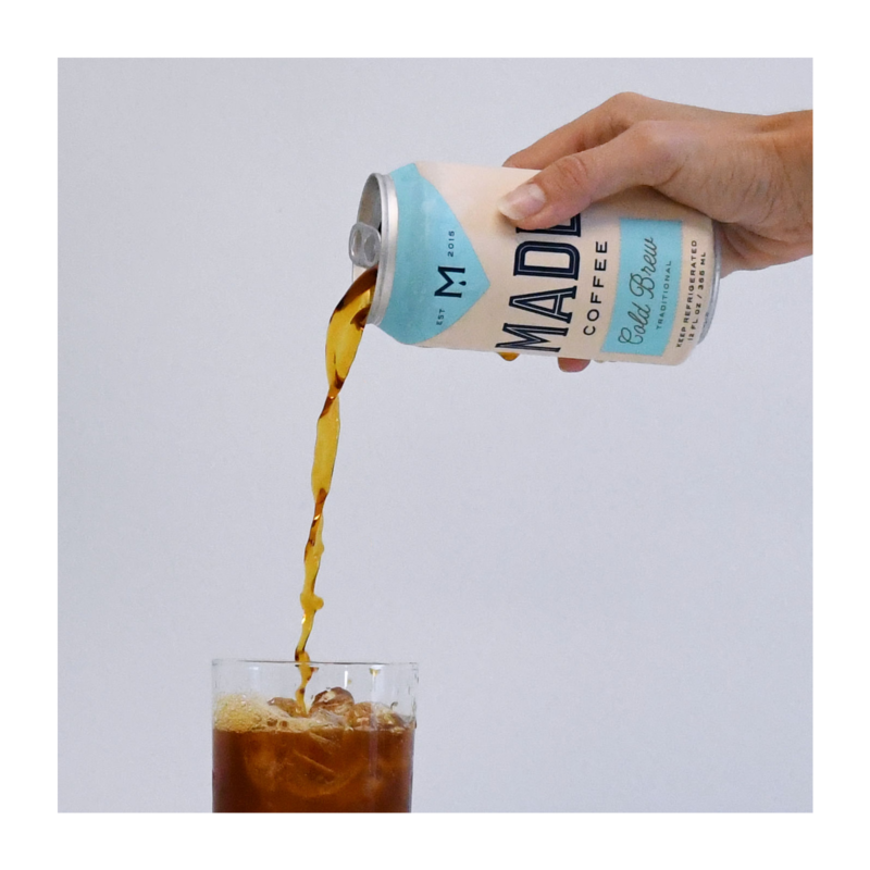 Made Coffee Traditional Cold Brew 12oz can Drinks fast delivery by App or Online