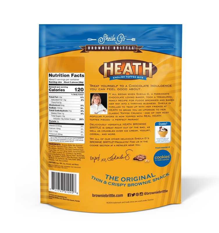 Sheila G's Brownie Brittle Heath Toffee Bits 5oz Snacks fast delivery