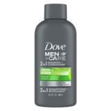 Dove Men+Care Fresh and Clean Fortifying 2 in 1 Shampoo and Conditioner 3oz