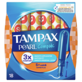 Tampax Pearl Super Plus Applicator, 18s