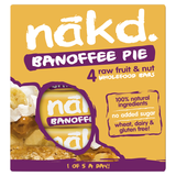 Nakd Banoffee Pie Bar, 4 x 35g