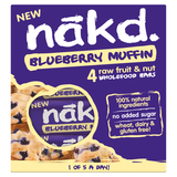 Nakd Blueberry Muffin Bar, 4 x 35g