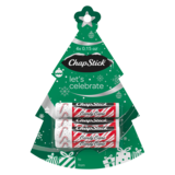ChapStick Xmas Tree Candy Cane Lip Balms 4ct