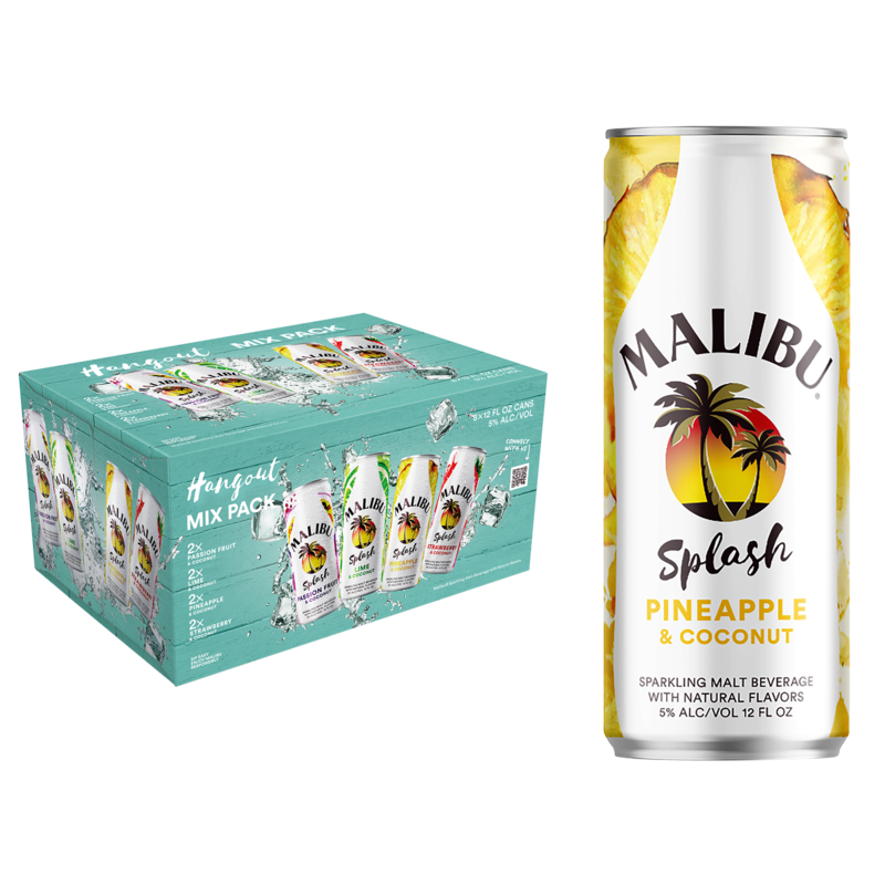 Malibu Ready To Drink Cocktails Pina Colada Pack 355ml Can